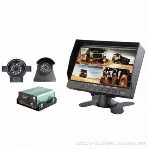 Car Mobile DVR Recorder System with Car Night Vision Camera for School Bus Security